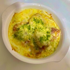 簡単／こんがりチーズの焼きカレードリア◆パンでも